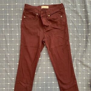 Madewell 9" High Riser Skinny Skinny Jeans Size 25